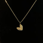 Diamond Love Collarbone Necklace — Stainless