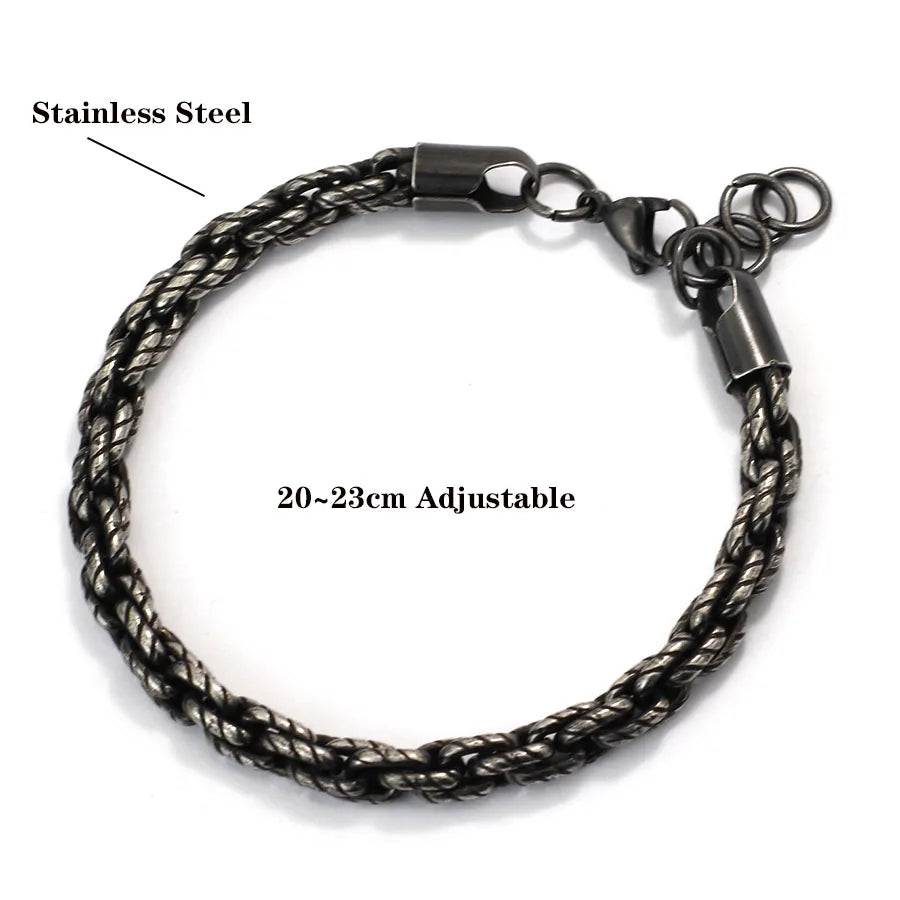 Zirconia Tennis Chain Bracelet — Stainless Steel