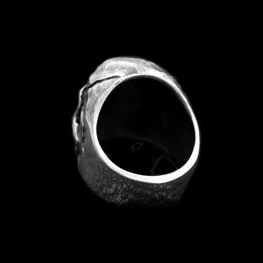 European and American New Fashion Men's Calvarium Skull Ring Gothic Bicycle Ring Motorcycle Band Jewelry