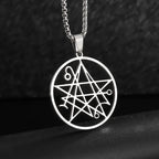 Hebrew Pentagram Star Pendant Necklace — Amulet