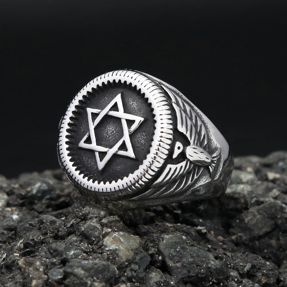 Star of David Ring — Stainless Steel