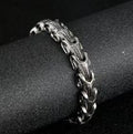 New Viking Ouroboros vintage punk bracelet for men stainless steel fashion Jewelry hippop street culture with wooden box
