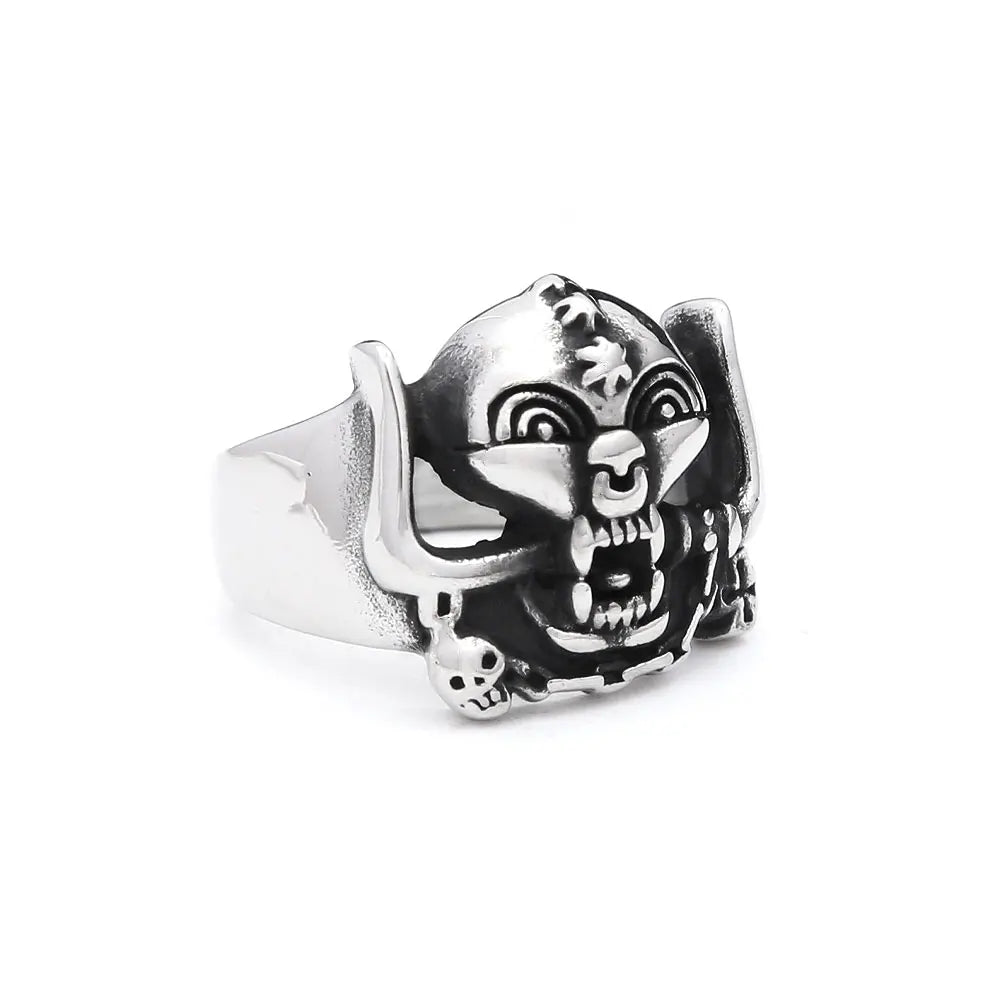 Gothic Skull Ring — Stainless Steel