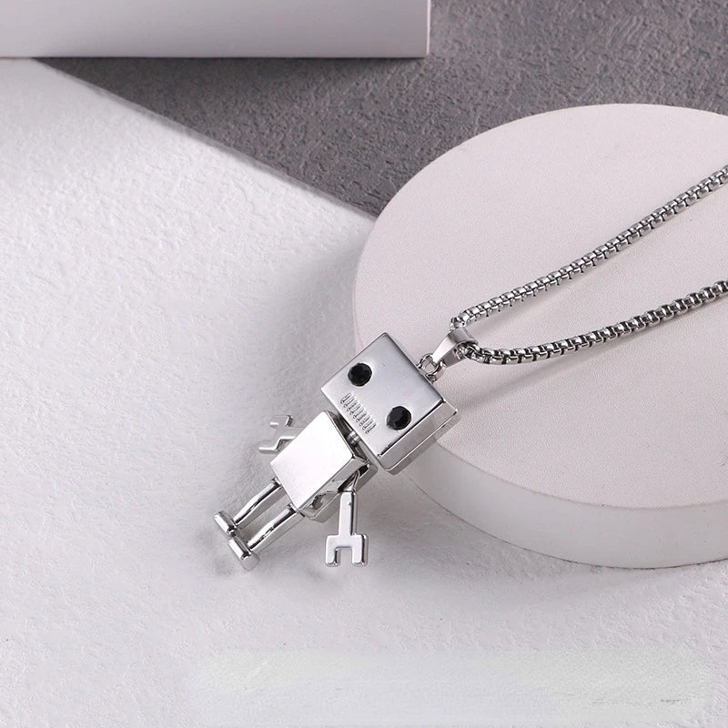 Robot Pendant Necklace with Adjustable Limbs — Street Dance