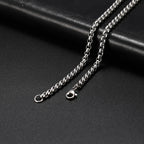 My Shape Basic Cuban Chain Necklaces for Men Chains Punk Figaro Box Curb Chain Chokers Lobster Clasp Fashion Male