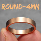 4mm 6mm 8mm 10mm Simple Round Stainless Steel Men Rings Punk Male Women Fashion Jewelry Creativity Gift