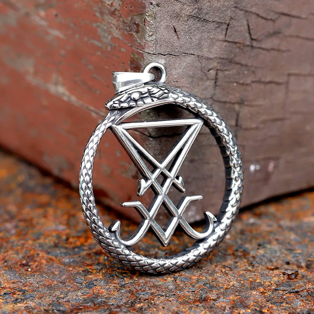Lucifer Sigil Stainless Steel Pendant Necklace