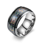 Red Personalized Couple Tungsten Carbide Ring with Spider Pattern Dome Edge,Comfortable Fit, Fashionable Daily Item,Wedding Ring
