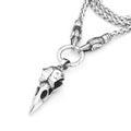 Crow Skull Viking Pendant — Stainless Steel