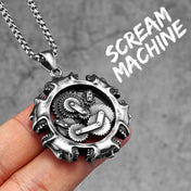 Steampunk Gothic Skull Stainless Steel Necklace