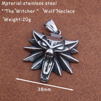 Wolf Stainless Steel Pendant Necklace