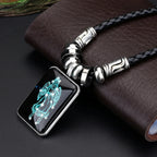 2024 Personalized Pendant Necklace Galaxy Constellation Design 12 Zodiac Sign Horoscope Astrology Necklace For Women Men Resin J