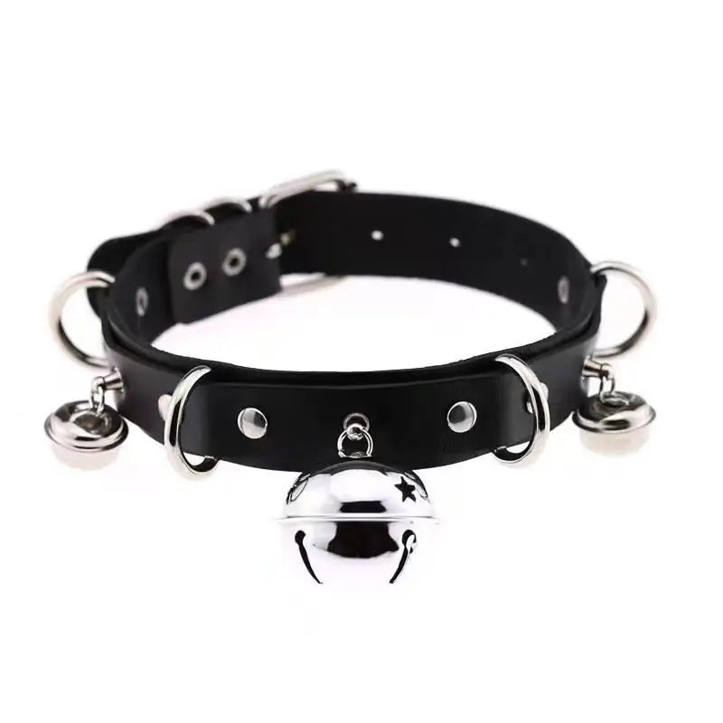 European Style Male Bell Collar Adjustable Sexy Neck Ring Sports Student Owner Necklace Fun Dog Chain Couple Sm Accessories