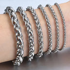 Titanium Steel Men Flower Basket Chain Bracelet Stainless Steel Fashion Jewelry Keel Chain Bracelet Jewelry Low Prices