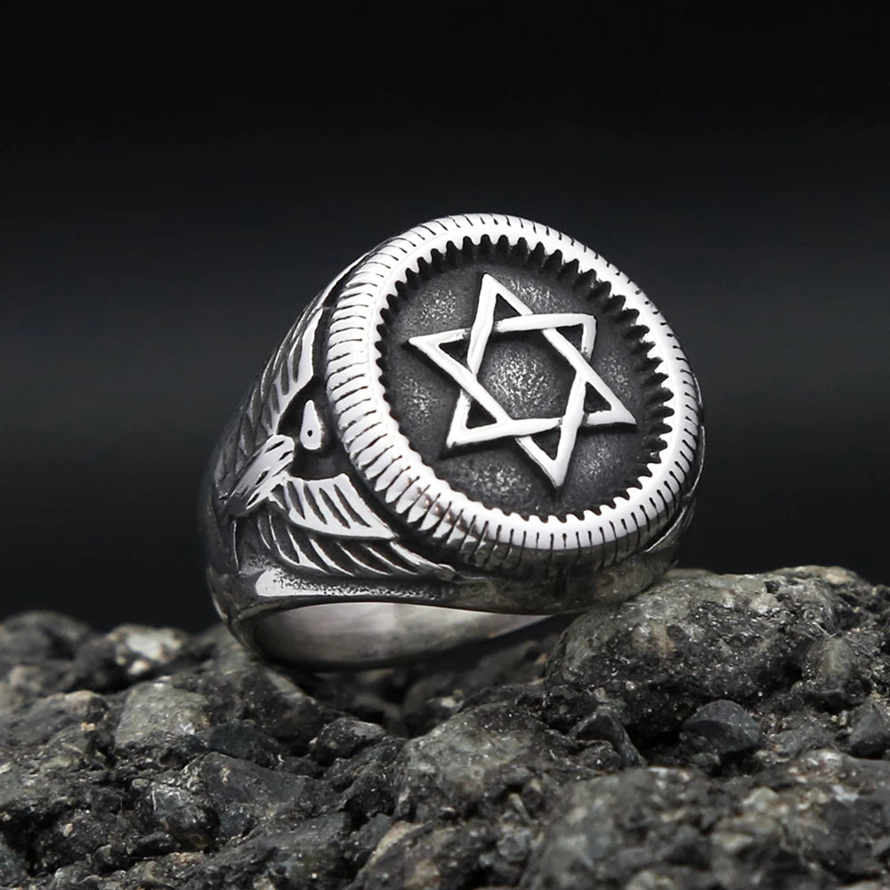 Star of David Ring — Stainless Steel