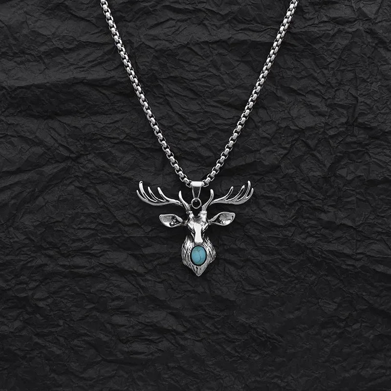 Steel Pendant Vintage Deer Head One You Japan