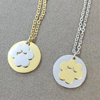 Mirror Polish Dog Paw Necklace — 304 Stainless Steel