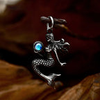 Mermaid Pendant — Stainless Steel