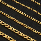 Fashion New Figaro Chain Necklace For Men Punk Silver Color Stainless Steel Long Necklace Men Hip Hop Jewelry Gift
