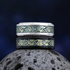 Viking Norse Rune Pattern Ring — Stainless Steel