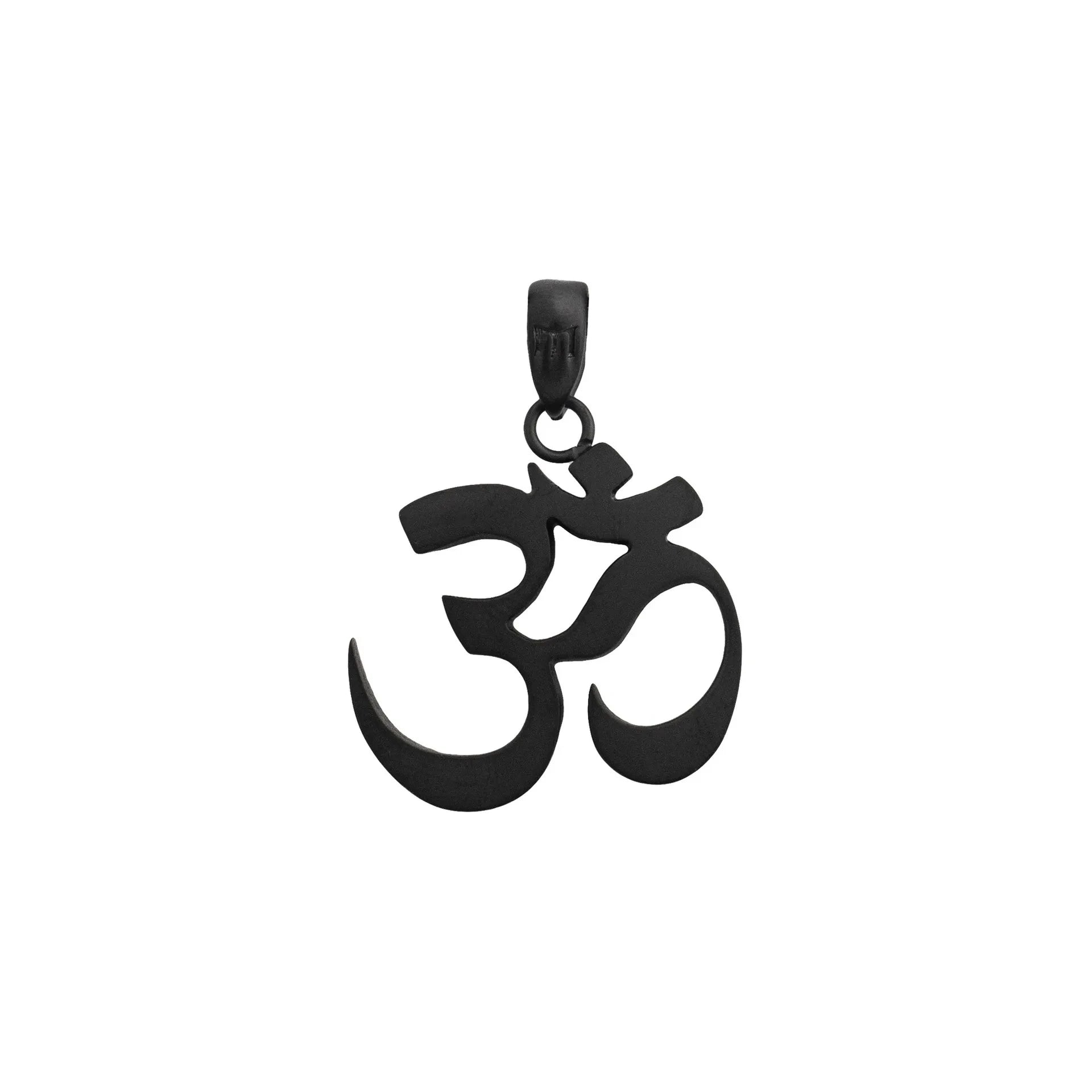 Om Aum Pendant Necklace — Stainless Steel