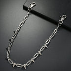 Punk Spike Wallet Chain Necklace — Zinc Alloy
