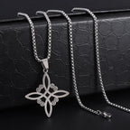 Sun Moon Star Trinity Pendant Necklace