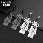 Snake Guitar Steel Earrings Trend Coiled