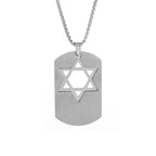 Stainless Steel Solomon Religious Seven Archangels Compass Pendant Necklace Men's Retro Lucky Amulet Jewelry