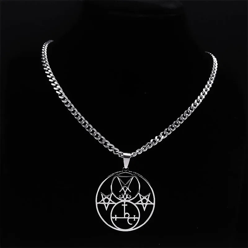 Sigil of Lucifer Pentagram Necklace — SS