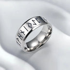 Viking Runes Celtic Knot Ring — Stainless Steel