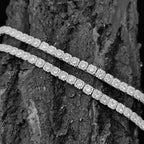 925 Silver VVS Moissanite Tennis Necklace 7MM
