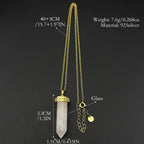Geometric Two-Tone Pendant Sterling Pendulum Clavicle