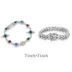 Iced Out Cuban Chain Necklace Stainless Steel 12MM