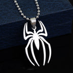  Stainless Steel Simple Personalized Spider Keychain Pendant Men and Women Fashion Party Pendant Necklace Charm Gifts