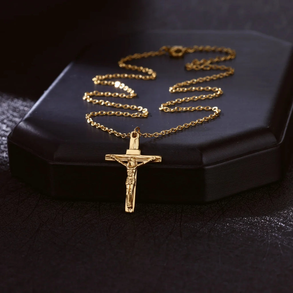 Vintage Ankh Cross Pendant Necklace — Stainless Steel