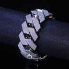 Gold Cuban Bracelet Iced Out 25MM Statement