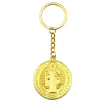 Saint Medal & Jesus Cross Pendant Necklace — Stainless Steel