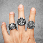 Jerusalem Cross Ring — Stainless Steel