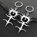 Ghost Silver Earrings Gothic Ghostemane Drop Long