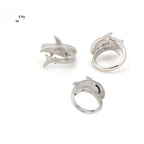 Iced Out D Color Moissanite Shark Men Ring Silver Hiphop Rock Party Rings White Pass Tester