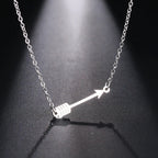 Lucky Love Arrow Charm Pendant Choker Necklace