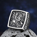 2024 New Vintage 316L Stainless Steel Special Knight Ring Fashion Good Detail Chic Fancy Jewelry Freeshipping For Man