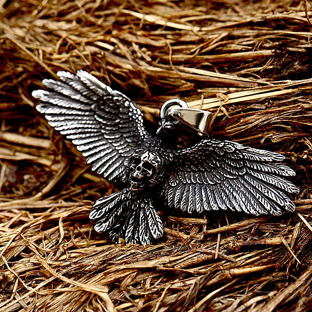 Skull Pendant Necklace — Stainless Steel