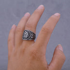 Valknut Viking Rune Ring for Men — 316L Stainless Steel