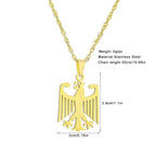Germany Eagle Pendant Necklace — Stainless Steel