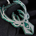 Stainless Steel Antler Pendant Necklace Name