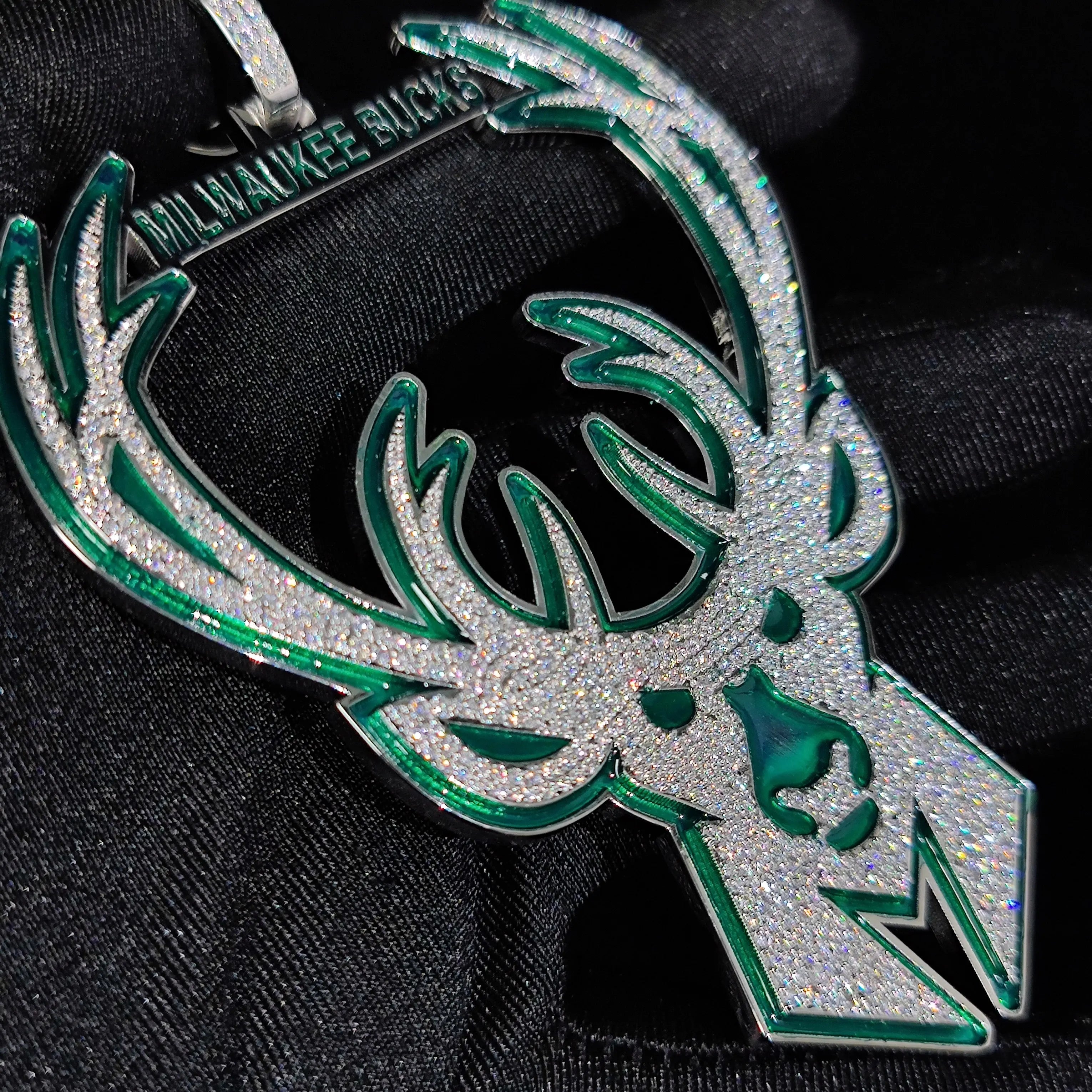 Stainless Steel Antler Pendant Necklace Name