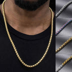 Box Chain Necklace Stainless Steel 3MM