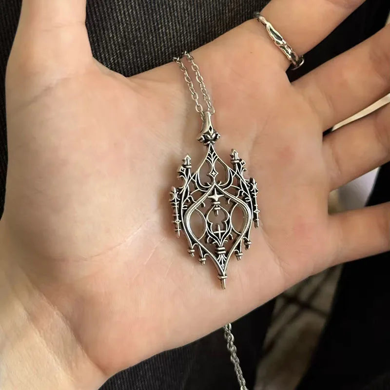 Gothic Chandelier Pendant Necklace